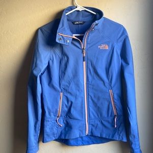 The north face women’s femmes small Blue windbreaker jacket
